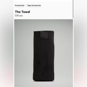 LULULEMON “THE TOWEL” YOGA MAT ACCESSORY